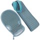 thumbnail image 1 of 2pcs Bath Towel Rub Back Rubbing Towel Scrubber Back Scrub Long Strip Shower Towel Gloves (Blue), 1 of 4