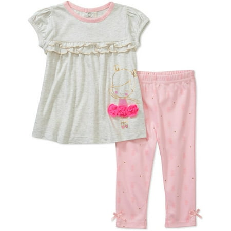 Child of Mine by Carters Newborn Girls' 2 Piece Dancer Tee and Legging Set