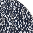 thumbnail image 5 of SAFAVIEH Marbella Desi Dotted Area Rug, Navy Blue/Ivory, 6' x 6' Round, 5 of 7