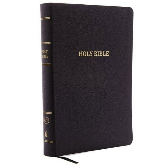 KJV, Reference Bible, Giant Print, Bonded Leather, Black, Red Letter Edition (Large Print) (Hardcover)