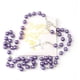 thumbnail image 3 of Rosario católico para mujeres con bolsa de rosario de cuero, collar de rosario de cuentas negras con bolsa de cuero blanco, cuentas de oración anglicanas regalos cristianos para mujeres regalos católi, 3 of 4