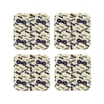 thumbnail image 2 of Kll Square Drink Coasters Set Of 4,Pu Leather Absorbent Coasters Set Decorative Coffee Cup Coasters Housewarming Gift For Home Decor-Game Controller, 2 of 9