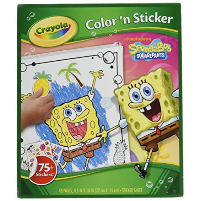 crayola spongebob squarepants color & sticker activity book - Walmart ...