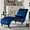 Blue, variant on Chaise Lounge Indoor,Velvet Upholstered Lounge Chair Button-Tufted Armless Chair with Pillow, for Bedroom Living Room Office Modern Backrest Leisure Recliner Sleep Sofa,Red