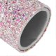 thumbnail image 3 of Makeup Brush Holder Organizer Plastic Large Capacity Dustproof Make Up Brushes Container Silver, 3 of 5
