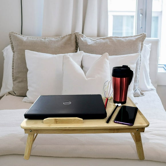Mesa Para Laptop Idea Nuova Bambú Altura E Inclinación Ajustables