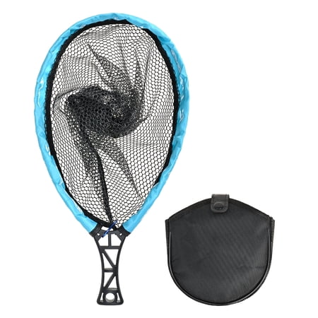 NANMELX Fishing Landing Net Portable Fishing Net with Comfortable Grip and Storage Bags Foldable Landing Net Fishing Tackle Tool