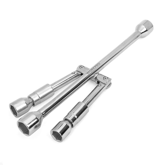 Llave plegable WORKPRO de 14 pulgadas con forma de cruz universal de 4 vías