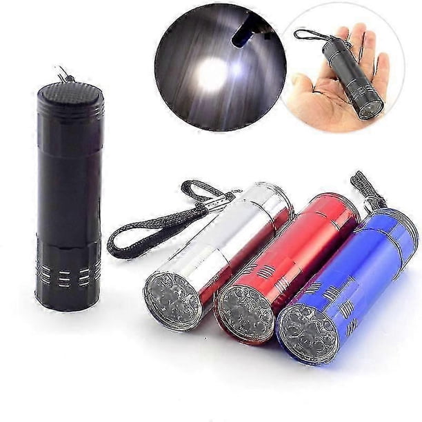 9 Led Mini Flashlight White Led Lamp Powerful Flash Light Lanterna Protable Small Pocket Torches Penlight For Hiking Camping