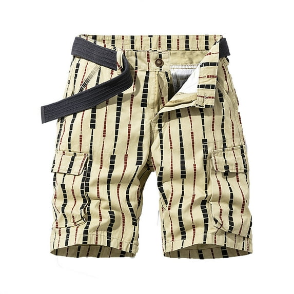 IROINNID Men's Casual Workout Shorts Breathable Outdoor Bermuda Shorts With Multi-Pocket