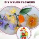 thumbnail image 5 of Uxcell Medias de Nylon con Flores, Kit de Manualidades Florales de 65cm/25.6" (Rojo Oscuro, Paquete de 25), 5 of 6