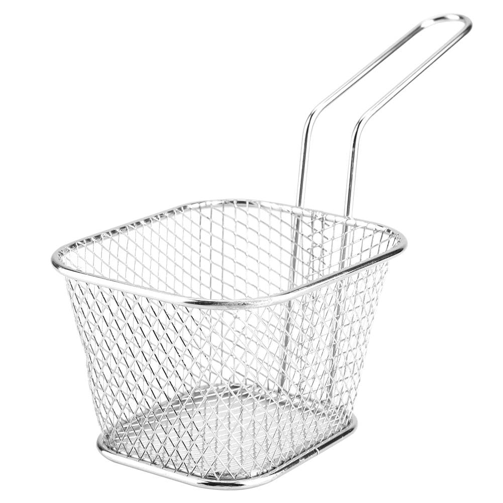 Tebru Mini Stainless Steel Chips Deep Fry Baskets Food Presentation