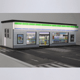 thumbnail image 2 of 1/64 Scale Parking Garage Diorama with LED Lights, Miniature Building Scene Model for Car Displays, Parking Lot Scene Display, Convenience Store Building Model Gifts(No Vehicles or Figures), 2 of 8