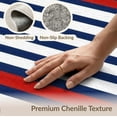 thumbnail image 6 of ODIKA 8'x10' Washable Area Rug Durable, Non-Slip Nautical Striped With Bold Horizontal Bands And Accent Lines for Living Room, Under Sectional, Family, 6 of 7