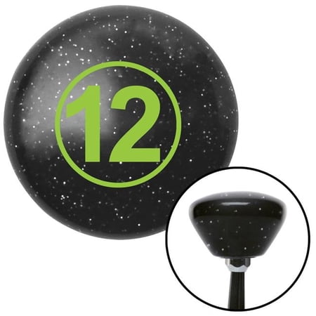 American Shifter Green Ball No.12 Black Retro Metal Flake Shift Knob with M16 x 1.5 Insert Shifter