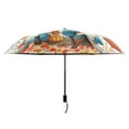 thumbnail image 2 of Dwarf Leaf Mushroom Pumpkin Compact Sun Umbrella Windproof Travel Umbrellas for Rain Strong Portable UV Protection, 2 of 8