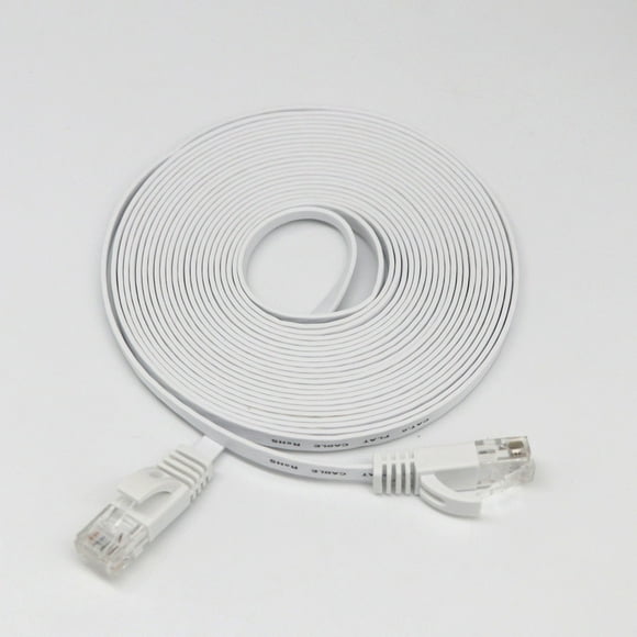 Yhmxh Electronics Computer Accessories Gaming Accessories RJ45 Ethernet Network LAN Cable Flat Patch Router Interesting Lot WH Towel