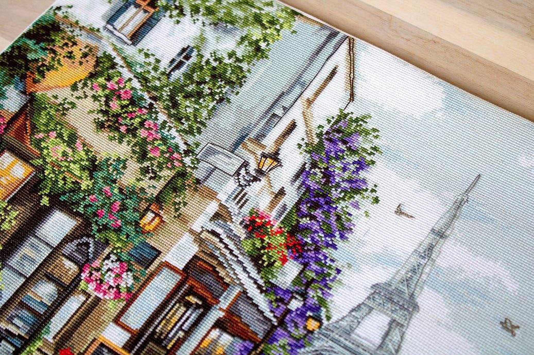 Luca-S Paris in Flowers Counted Cross-Stitch Kit