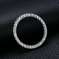 thumbnail image 4 of 6 Pcs Car Crystal Rhinestone Ring, Bling Silver Sticker Emblem Ring, Sparkly Car Interior Accessory Decoration Ring for Auto Engine Ignition Button Key & Knobs, Unique Gift (Silver), 4 of 7