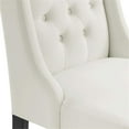 thumbnail image 6 of Modway Baronet 20" Tufted Velvet Dining Chairs in White/Black (Set of 2), 6 of 8