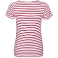 thumbnail image 3 of SOLS - Camiseta de manga corta con estampado de rayas modelo Miles para mujer (Blanco/Rojo), 3 of 3