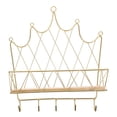 thumbnail image 5 of GOOHOCHY 1Pc Wall Storage Rack Decorative Storage Shelf with Hook for Bedroom (Golden), 5 of 8