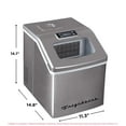thumbnail image 6 of Frigidaire 40lbs. Countertop Clear Square Ice Maker - Stainless Steel, 6 of 9