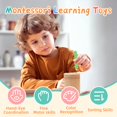 thumbnail image 2 of Juguete de clasificación de colores MTTIERY Montessori de madera para niños de más de 18 m, 2 of 7