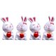 thumbnail image 1 of KAKOWELY piezas de decoraciones para tartas de San Valentín, estatuas de conejo de escritorio, decoraciones de conejito de Pascua, suministros para tartas, 1 of 4