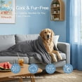 thumbnail image 4 of Cooling Comforter Full/Queen Size with Tencel™ Fill, Cooling Blankets for Hot Sleepers & Night Sweats，Double-Sided Cold Blanket All Season Breathable Lightweight Duvet, 90x90 Inches, Grey, 4 of 8