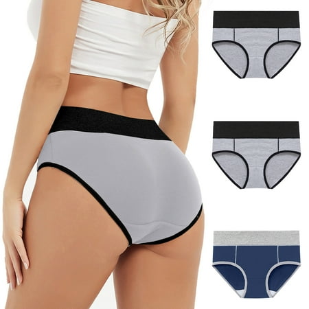 Summer Savings  High Waisted Panties  Women s Comfort  Soft Material  Seamless Design  for Daily Wear  Breathable  Elastic Waistband  Underwear  Seamless  Sensitive Skin  Plus Size Womens Shirts