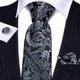 thumbnail image 4 of Set de corbatas Barry.Wang Paisley a la moda para hombre, tejido en seda, 4 of 8