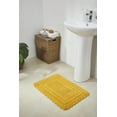 thumbnail image 4 of Better Trends 2 Piece Bathroom Rugs Set 100% Cotton, Soft Tufted Bath Mat, Water Absorbent & Reversible Bath Rug (Yellow) Lilly Crochet Collection, 4 of 6