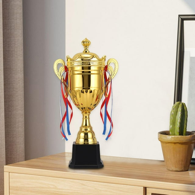 Premio Trofeo Copa, Mini Trofeo con Cintas, Mano de Obra Fina, Artículos para Fiestas, Decoración, Copa Trofeo de Participación, Trofeo Adulto para Ba Altura 535 cm Baoblaze mini trofeo