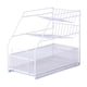 thumbnail image 1 of Estante para especias de cocina, organizador de condimentos de encimera, 3 niveles, multifuncional blanco, 1 of 9