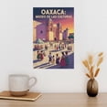 thumbnail image 3 of Retro Vintage Travel Poster Wall Print Museo De Las Culturas Oaxaca Mexico Cultural Event Historic Landmark Canvas Poster, 3 of 8