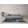 thumbnail image 3 of Ahgly Company Indoor Rectangle Oriental Light Blue Modern Area Rugs, 7' x 10', 3 of 4