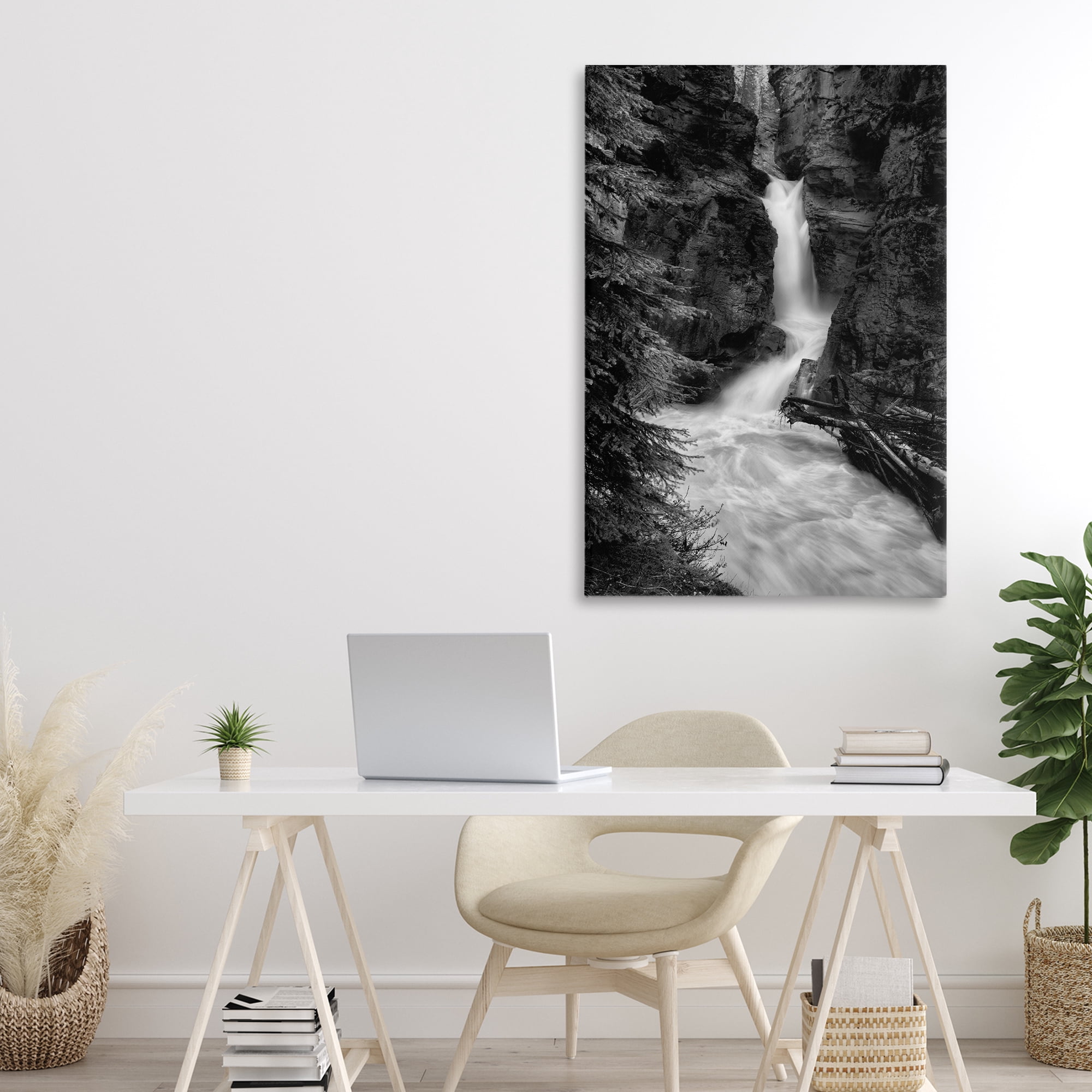 Stupell Industries Banff National Park Waterfall Canvas Wall Art, design by Jon Evan