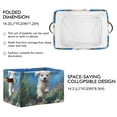 thumbnail image 2 of 1-Pack Square Closet Organizers with Handles Open Basket Bins The Dog Is Running Storage Basket for Home Office, 2 of 7
