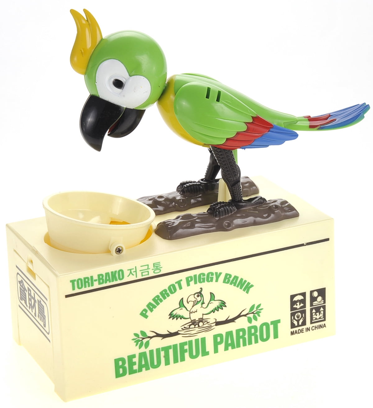 PlayWorld PennyPincher Parrot Coin Bank - Green