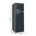 thumbnail image 4 of RCA - 10 Cu Ft Top-Freezer Apartment-size Retro Refrigerator - Black, 4 of 7