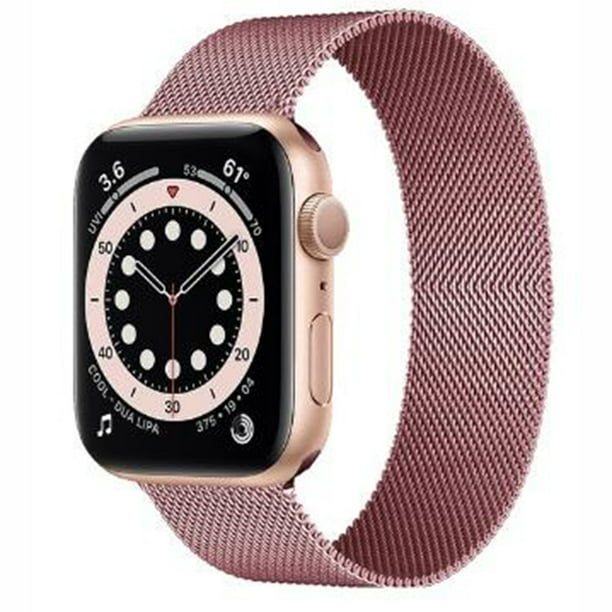 Correa para Apple Watch Series 6 / SE 38 mm 40 mm Mujer, Correa de Malla Tejida de Acero Inoxidable Reemplazo de Correa Femenina para iWatch SE Series 6 5 4 3 2 1 38 mm 40 mm - Rosa Rosa, 38 mm/40 mm-Rosa Rosa-38 mm/40 mm oso de fresa Electrónica