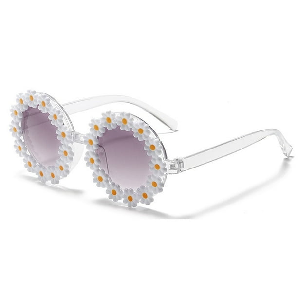 Gafas De Sol Redondas Con Flores Para Niños Y Niñas