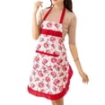 thumbnail image 4 of Women's Kitchen Floral Apron, Adjustable Waist Belt, Cute Aprons for Women, Waterproof Women's Kitchen Floral Apron With Pockets, 4 of 4