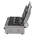 thumbnail image 7 of Commercial Donut Maker 6 Hole, 1550W Electric Doughnut Machine Double-Sided, 50-300°C Temp Control, Non-Stick Teflon, for Kitchen & Business, 7 of 7