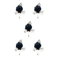 thumbnail image 1 of Transemion Cloth Beautiful Vintage Corsage Weddings And Romantic Events Wedding Brooch For Men And Woman black 5Set, 1 of 6
