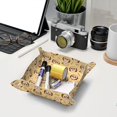 thumbnail image 6 of Valet Tray, love Cute Dog Puppy Faux Leather Desk Tray Vanity Tray Night Stand Organizer Catch All Tray Key Bowl for Entryway Table, Elegant Valet Tray Storage for Men Women, 6 of 7