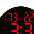 thumbnail image 1 of pitrice Wall Clock USB Powered Clock Digital Clock for Living Room Red Light, 1 of 8