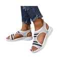 thumbnail image 3 of Willtoo Womens Mesh Walking Sandals Open-Toe Summer Hollow Out Breathable Athletic Sandals Beach Casual Loose Outdoor Shoes, 3 of 6