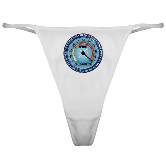 CafePress - Clausometer Classic Thong - Women's Novelty Thong Panties Underwear